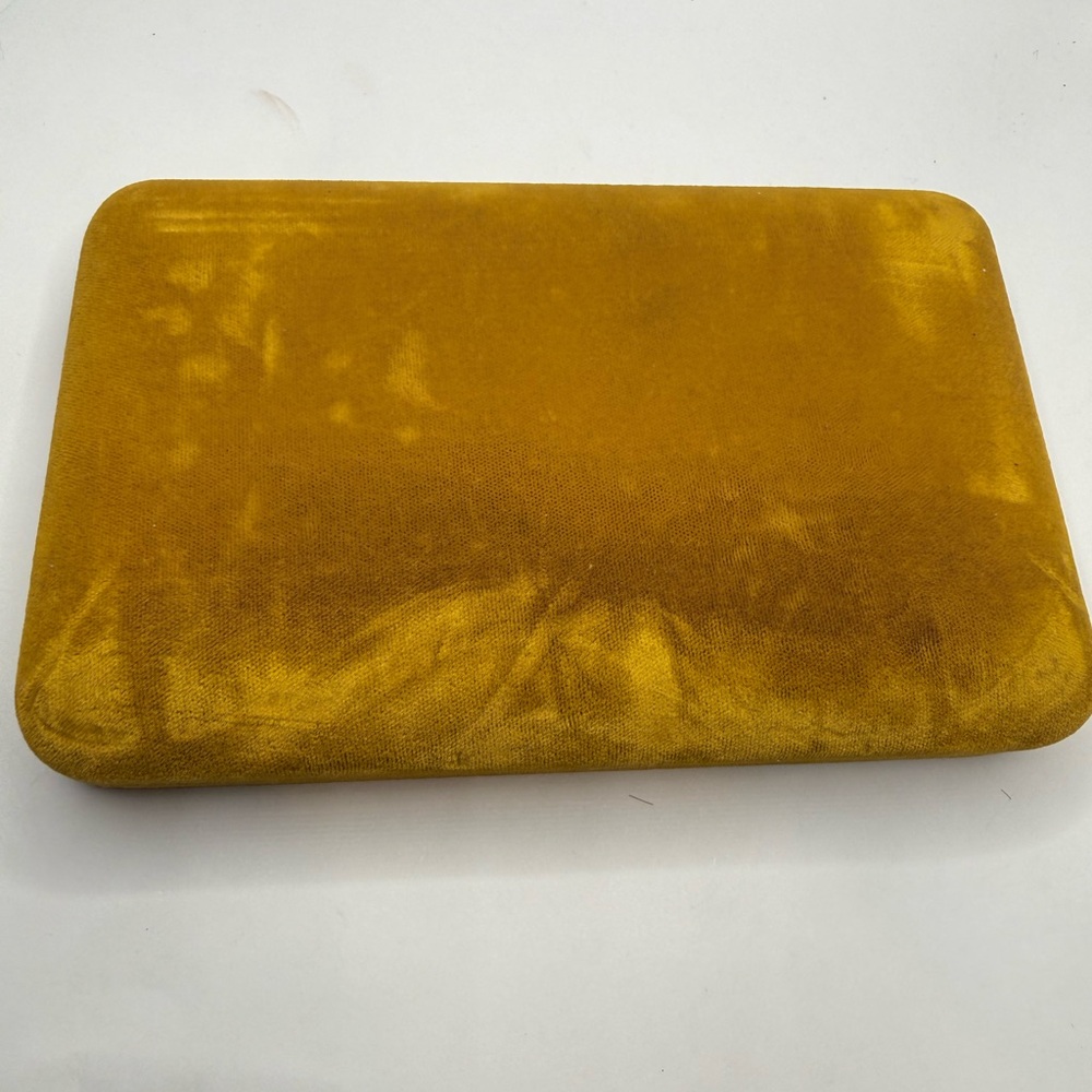 Velvet Jewelry Display Tray - Mustard Yellow